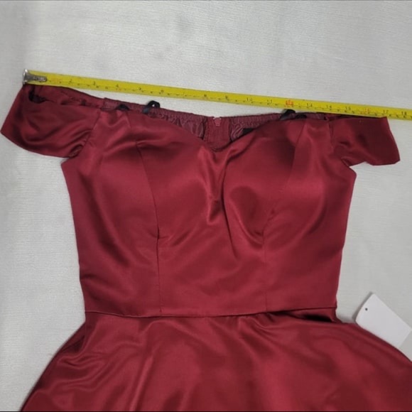 B Darlin Wine Red Dress - Picture 6 of 12